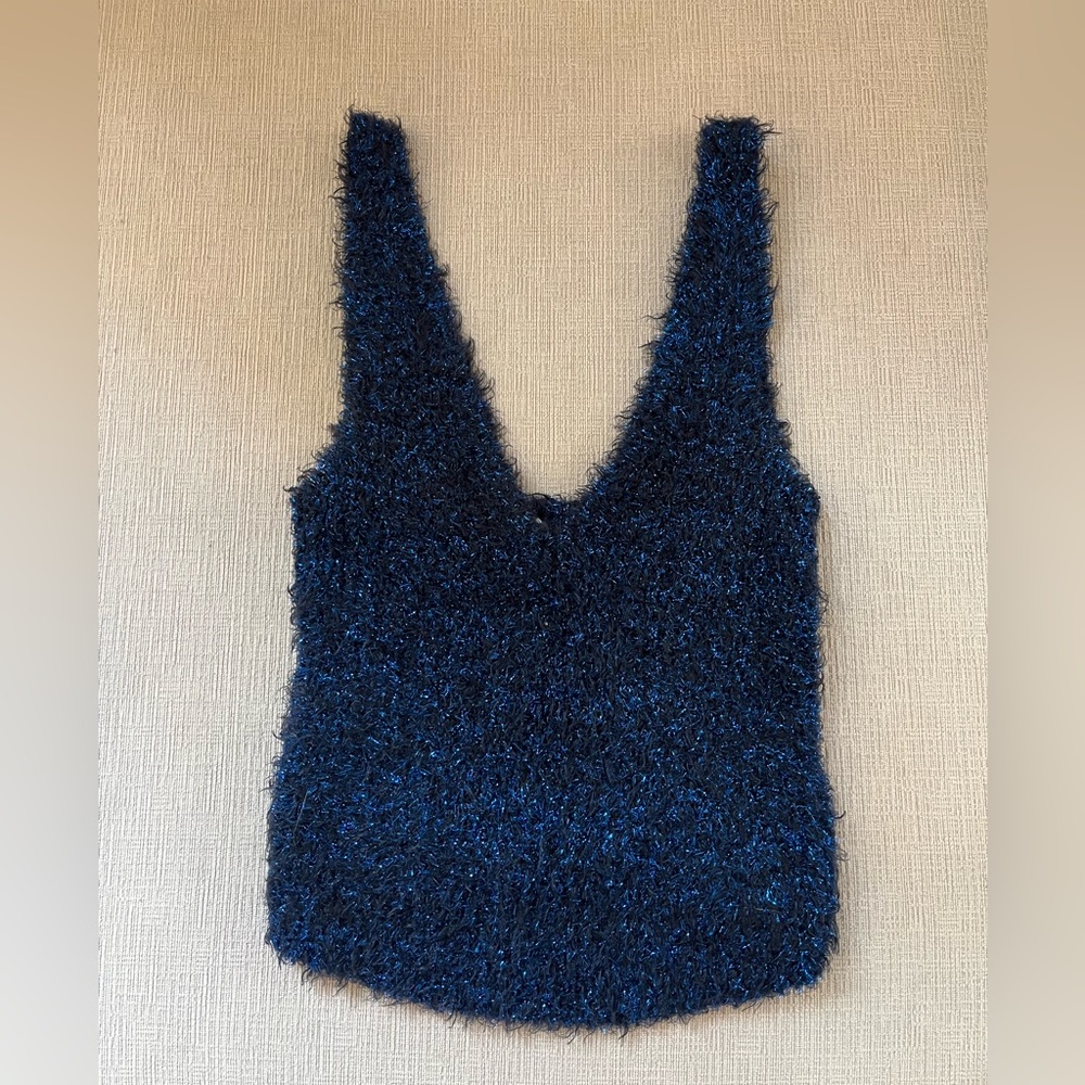 Sparkly Blue Tank Top